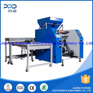 Stretch film rewinders