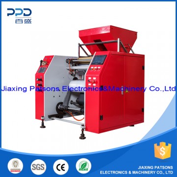 Automatic stretch film rewinding machine
