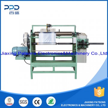 Manual type aluminum foil rewinding machine
