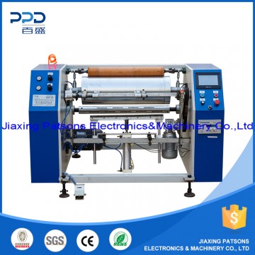 Aluminium foil roll/cling film roll rewinder