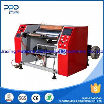 Semi auto aluminium foil cling film roll perforation rewinder